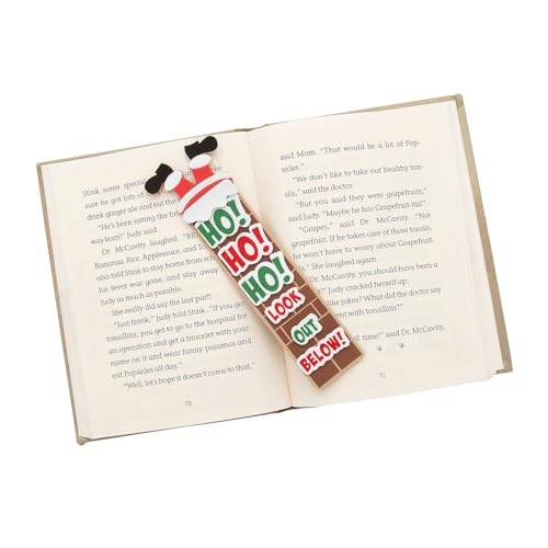 Fun Express 5,1 x 17,8 cm Weihnachtsmann steckt in einem Schornstein Lesezeichen Schaumstoff-Bastelset – ergibt 12 von Fun Express
