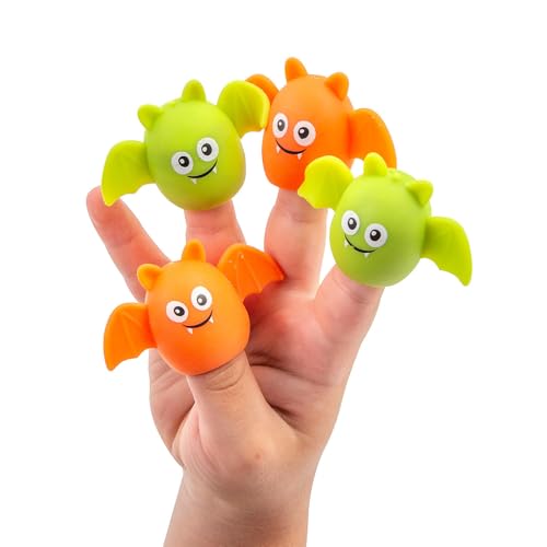Fun Express 5,4 cm helle Squishy Fledermaus mehrfarbige Vinyl-Fingerpuppen – 12 Stück Fun Express 5,4 cm helle Squishy Fledermaus mehrfarbige Vinyl-Fingerpuppen – 12 Stück von Fun Express