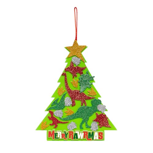 Fun Express Bastelset Weihnachtsbaum mit Dinosaurier-Formen – ergibt 12 Fun Express Bastelset Weihnachtsbaum mit Dinosaurier-Formen – ergibt 12 von Fun Express