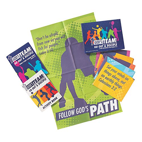 Fun Express God's Team VBS Kit - Bibelbasierte pädagogische Aktivitäten für Kinder - Urlaub Bibel Schule Kirche Veranstaltungen Glaubensbasiertes Lernen Bibelunterricht Interaktives Lernen für Kinder von Fun Express