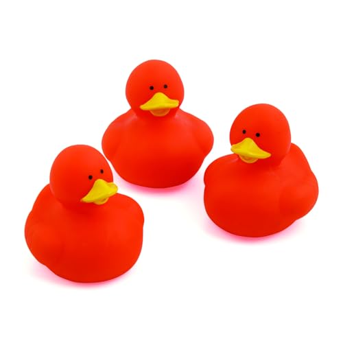 Fun Express Gummi-Enten, 5,1 cm, einfarbig, 12 Enten (Orange) von Fun Express