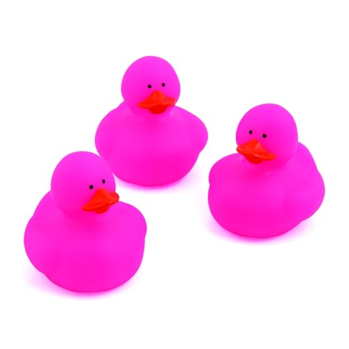 Fun Express Gummi-Enten, 5,1 cm, einfarbig, 12 Enten (Rosa) von Fun Express
