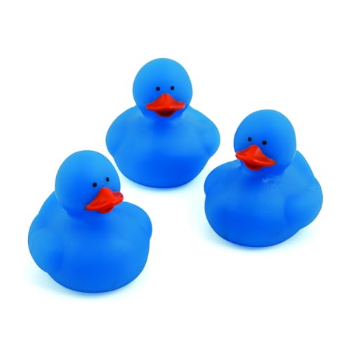 Fun Express Gummi-Enten, 5,1 cm, einfarbig, 12 Enten (blau) von Fun Express