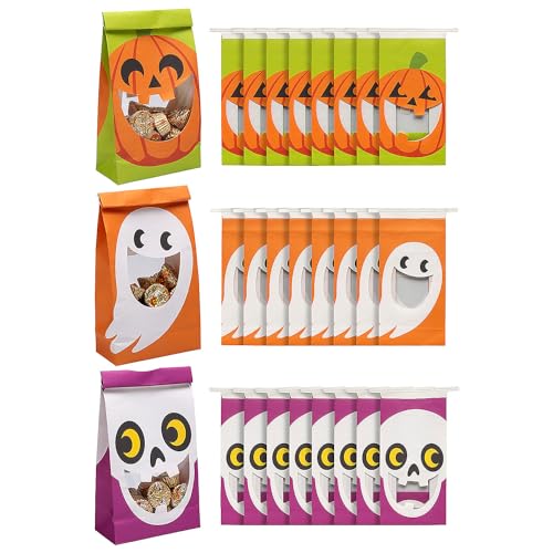 Fun Express Halloween Metallbeutel für Leckerlis mit Mundfenster, 24 Stück Fun Express Halloween Metallbeutel für Leckerlis mit Mundfenster, 24 Stück von Fun Express