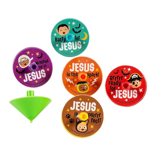 Fun Express Mini Boolievers Spooky Spin Tops, Bulk 144 Stück Fun Express Mini Boolievers Spooky Spin Tops, Bulk 144 Stück von Fun Express