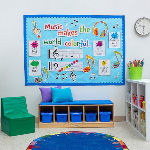Fun Express Music Room Multicolor Cardstock Pinnwand-Set - 12 Blatt von Fun Express