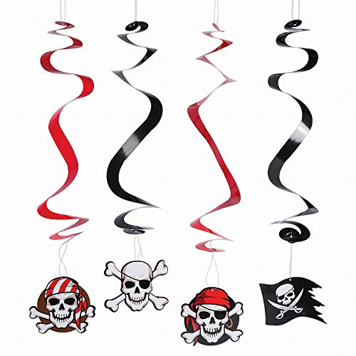 Fun Express Piraten-Dekoration zum Aufhängen, 12 Stück, ideal für Kinderpartys, Halloween-Feiern, Geburtstagspartys, Babypartys Fun Express Piraten-Dekoration zum Aufhängen, 12 Stück, ideal für Kinderpartys, Halloween-Feiern, Geburtstagspartys, Babypartys von Fun Express