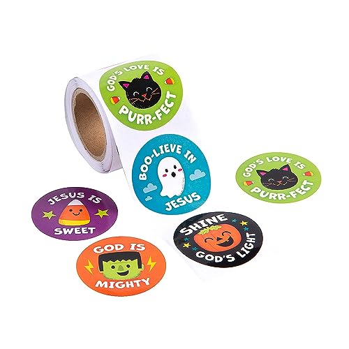 Fun Express Religiöse Halloween-Aufkleberrolle, 100 Stück von Fun Express