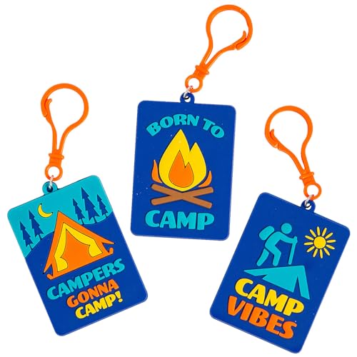 Fun Express Rucksack-Clips aus Kunststoff mit Camp-Motiv, 5,1 x 7,5 cm, 12 Stück Fun Express Rucksack-Clips aus Kunststoff mit Camp-Motiv, 5,1 x 7,5 cm, 12 Stück von Fun Express