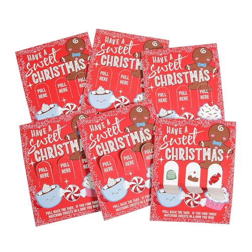 Fun Express Verschiedene festliche Weihnachtskartons mit Aufschrift Have a Sweet Christmas, 10,8 x 14 cm, 24 Stück, inklusive 1 Gewinner pro Deck, perfekt für Feiertagspartys oder Fun Express Verschiedene festliche Weihnachtskartons mit Aufschrift Have a Sweet Christmas, 10,8 x 14 cm, 24 Stück, inklusive 1 Gewinner pro Deck, perfekt für Feiertagspartys oder von Fun Express