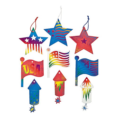 Fun Express Zauberhafte Kratzornamente zum 4. Juli – Basteln für Kinder und lustige Aktivitäten zu Hause Fun Express Zauberhafte Kratzornamente zum 4. Juli – Basteln für Kinder und lustige Aktivitäten zu Hause von Fun Express