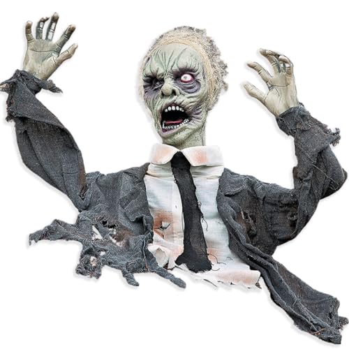 Ground Breaker Zombie mit Lichtern & Sound - Animierte Halloween-Dekoration von Fun Express