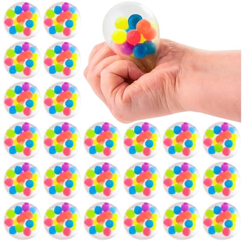 Quetsch-Bohnenkugeln aus Gummi,, 7,6 cm, lustiges und beruhigendes Design, perfekt für Stressabbau, Entspannung und Preise, 24 Stück Quetsch-Bohnenkugeln aus Gummi,, 7,6 cm, lustiges und beruhigendes Design, perfekt für Stressabbau, Entspannung und Preise, 24 Stück von Fun Express