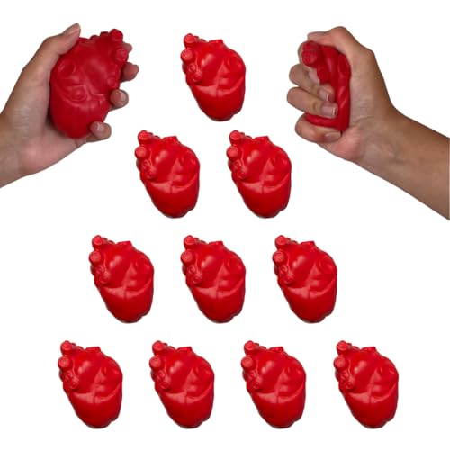 Fun Funny Herz Antistressball, 10 Stück, Rot von Fun Funny