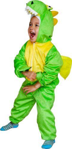 Fun Play Dinosaurier Kostüm für Kinder - Kostüm Tier Schlafanzug für Jungen und Mädchen - Kinder Kostüme für mittlere 3-5 Jahre (110 CM) von Fun Play