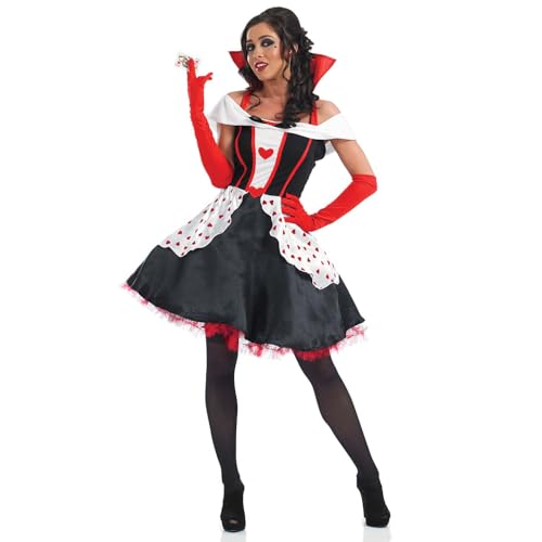 Fun Shack Damenkostüm Herzkönigin, Fasching & Karneval, Elegante Herzdame Verkleidung für Damen, S von Fun Shack