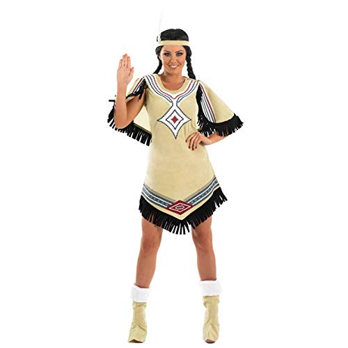 Fun Shack Ureinwohner Kostüm Damen, Eingeborenen Kostüm Damen, Ureinwohner Amerikas, Prinzessin, Karneval, Fasching und Halloween - XXL von Fun Shack