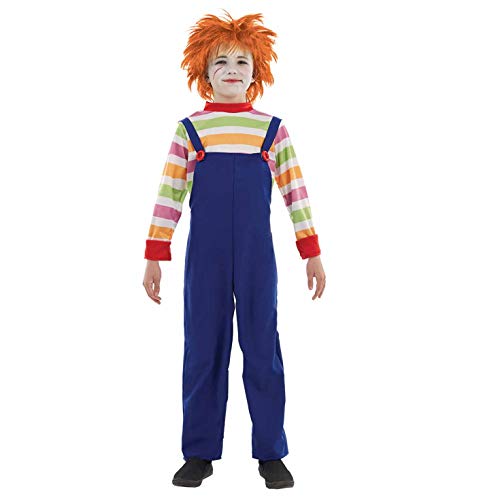 Fun Shack Blau Böse Puppe Kostüm für Jungen, Halloween und Karneval - M von Fun Shack