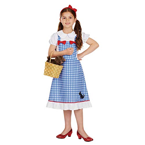 Fun Shack Dorothy Kostüm Mädchen, Wizard Kostüm, Kinderbuch Charakte, Zauberer Kostüm, Kinder Faschingskostüm Mädchen XL von Fun Shack