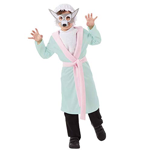 Fun Shack Böse Wolf Kostüm Kinder, Rotkäppchen Haube der Böse Wolf Kostüm, Oma Nachthemd mit Haube, Nachthemd Märchen Kostüm, Großmutter Faschingskostüm Größe XL Fun Shack Böse Wolf Kostüm Kinder, Rotkäppchen Haube der Böse Wolf Kostüm, Oma Nachthemd mit Haube, Nachthemd Märchen Kostüm, Großmutter Faschingskostüm Größe XL von Fun Shack