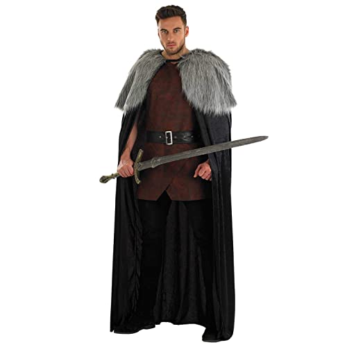 Fun Shack Umhang Wikinger Mittelalter Herren, Fell, Perfekt für Kostüm und Ritter, Ideal für Karneval, Einheitsgröße von Fun Shack