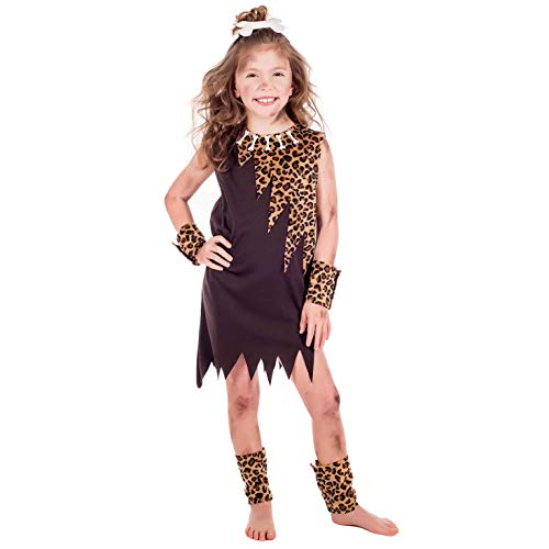 Fun Shack Neandertaler Kostüm Kinder, Kostüm Steinzeit Kinder, Steinzeit Kostüm Kinder, Höhlenmensch Kostüm Kinder, Kinderkostüm Fasching M von Fun Shack