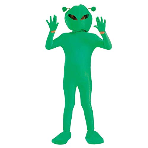 Fun Shack Alienkostüm Für Kinder, Kinderkostüm Alien, Alienkostümkinder, Alien Kostüm Kinder Jungen, Faschingskostüme Kinder Alien, Außerirdischer Kostüm Kinder M von Fun Shack