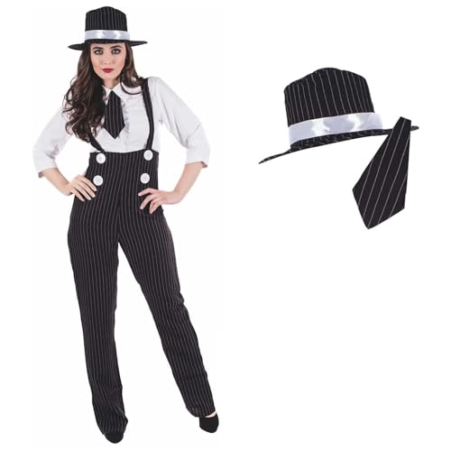 Fun Shack Damen Kostüm Mafia Boss, GangsterBraut Outfit, Perfekt für Karneval und Halloween, XL von Fun Shack