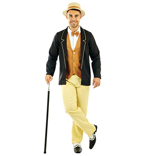 Fun Shack FN4328XL Faschingskostüm, Herren, Einfarbig, 1920er Jahre Gentleman, XL von Fun Shack