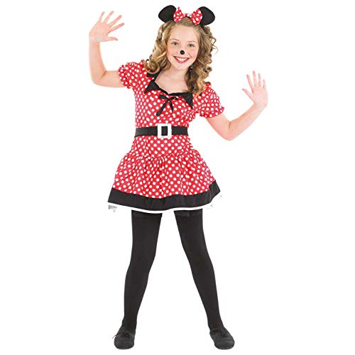 Fun Shack rotes Maus Kostüm für Mädchen, Halloween und Karneval - M von Fun Shack