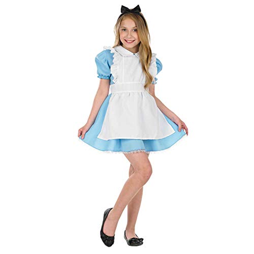 Fun Shack Alice Kostüm Kinder, Kostüm Alice, Wunderland Kostüm, Halloween Kostüm Alice, Halloween Kostüm Kleinkind Mädchen, Alice Kostüm, Mädchen Faschingskostüm XL von Fun Shack