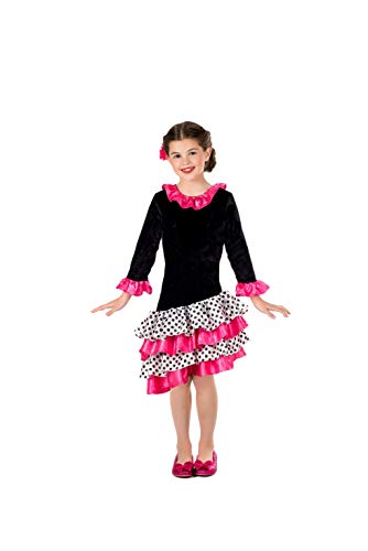 Fun Shack FNK4588L Flamenco-Tänzerin Faschingskostüm, Mädchen, Gepunktet, Flamencotänzerin, L von Fun Shack