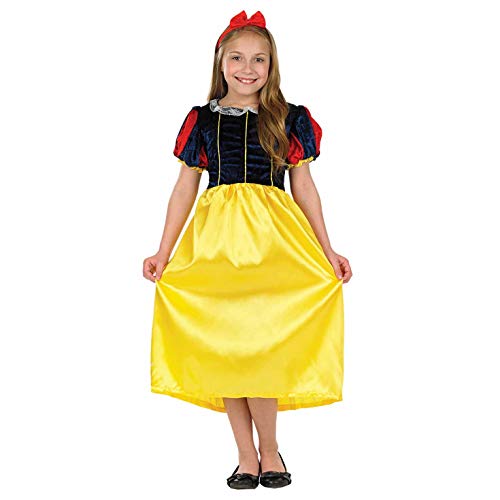 Fun Shack Gelbes Märchen Kostüm für Mädchen, Gebrüder Grimm Verkleidung Kinder - M von Fun Shack