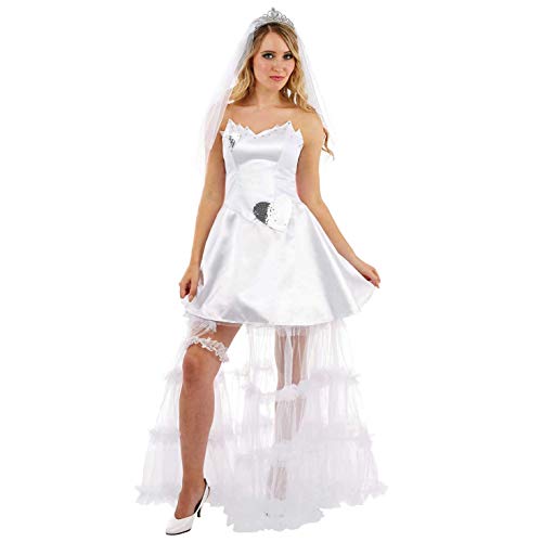 Fun Shack Kostüm Horror Braut für Damen, Perfekt für Halloween und Karneval, Mit Weißem Schleier, S von Fun Shack