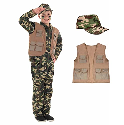Fun Shack Kinder Kostüm Soldat, Militär Tarnanzug, Perfekt für Karneval und Fasching, Armee Look Jungen, L Fun Shack Kinder Kostüm Soldat, Militär Tarnanzug, Perfekt für Karneval und Fasching, Armee Look Jungen, L von Fun Shack