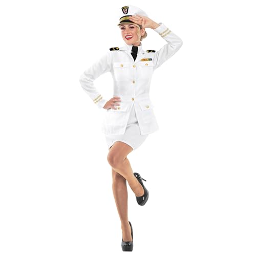Fun Shack Kostüm Kapitän für Damen, Marine Offizier, Perfekt für Fasching und Karneval, Matrosenkleid, S von Fun Shack