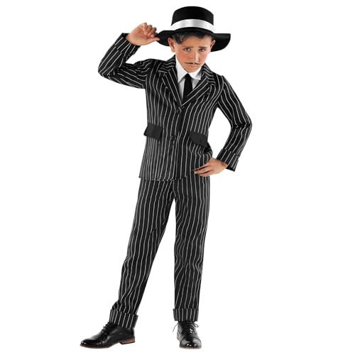 Fun Shack Kostüm Mafia Kinder, Mafia Boss Kostüm Kinder, Gangster Kostum Kinder, Faschingskostüme Kinder Karneval Gröߟe, Mafia Fasching Kostüm Gröߟe L Fun Shack Kostüm Mafia Kinder, Mafia Boss Kostüm Kinder, Gangster Kostum Kinder, Faschingskostüme Kinder Karneval Gröߟe, Mafia Fasching Kostüm Gröߟe L von Fun Shack