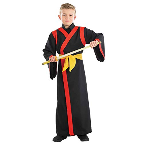 Fun Shack Samurai Kostüm Kinder Jungen, Ninja Krieger Kostüm, Kinder Karneval Kostüm Samurai, Japanische Samurai Kostüm Kinder, Faschingskostüme Kinder Jungs - M von Fun Shack