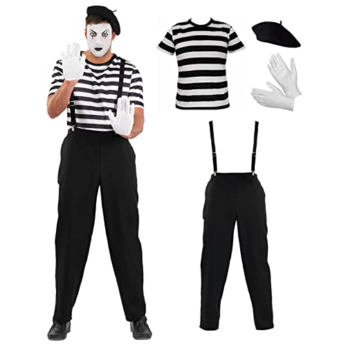 Fun Shack Kostüm Pantomime für Herren, Mime Set, Perfekt für Fasching und Karneval, M von Fun Shack