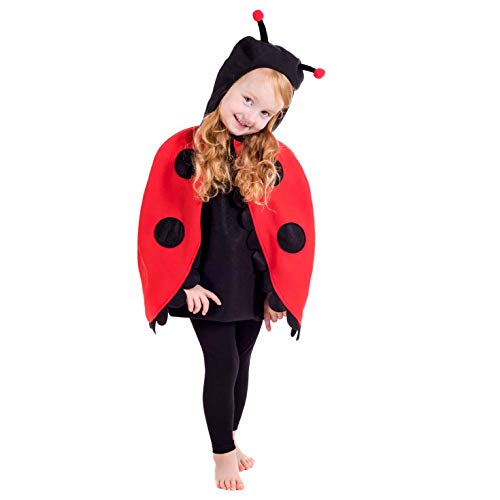 Fun Shack Marienkäfer Kostüm Kleinkind, Marienkäfer Kostüm Kinder, Kostüm Marienkäfer Kinder, Marienkäfer Kleid Kostüme für Kinder, Marienkäfer Umhang Karneval Kleinkind 3-4 von Fun Shack