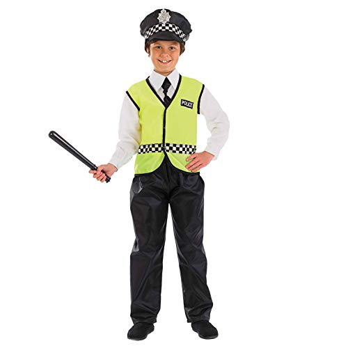 Fun Shack Schwarzes Polizei Kostüm für Kinder, FBI Uniform - M von Fun Shack