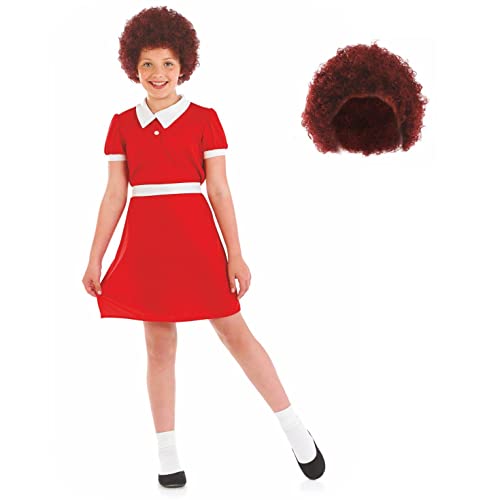 Fun Shack Rockabilly Kostüm Kinder, Mädchen Kleine Waise Kostüm, Film Kostüm Mädchen, Faschingskostüme Kinder Mädchen - L von Fun Shack