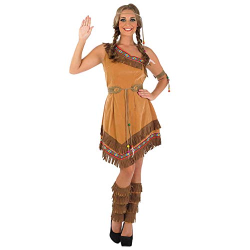 Fun Shack Indianer Kostüm Damen, Indianer Damen Kostüm, Indianer Kleid Damen, Indiana Kostüm Damen, Faschingskostüm Indianer Damen, Damen Indianer Kostüm, Karneval Kostüm Damen Indianer L von Fun Shack