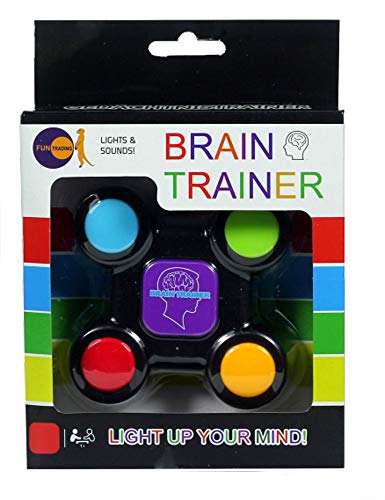 Fun Trading 4802 - Brain Trainer, Gedächtnis und Lernspiel mit Licht und Sound, inklusive Batterien von Fun Trading