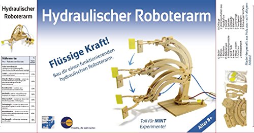 Fun Trading Hydraulischer Roboterarm für Mint Experimente - Bausatz - Holz von Fun Trading