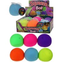 Quetschball mit Noppen 100mm 6fach sortiert Quetschball mit Noppen 100mm 6fach sortiert von Fun Unlimited Products