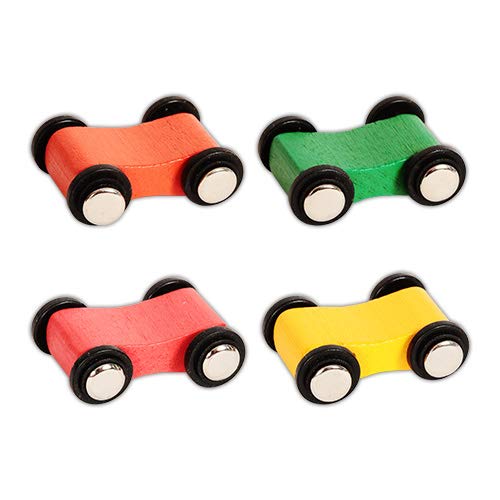 Fun World Toys Wooden Click Clack Racetrack with 4 Racing Cars (4 Spare Racing Cars) von Fun World Toys