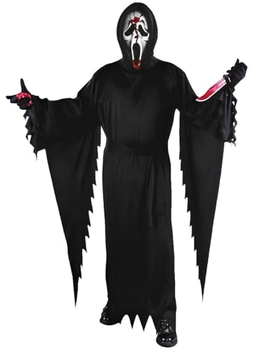 Fun World Blutendes Ghost Face Scream Kostüm deluxe - Blutige Maske - - Einheitsgröße - Halloween & Horror Verkleidung Fun World Blutendes Ghost Face Scream Kostüm deluxe - Blutige Maske - - Einheitsgröße - Halloween & Horror Verkleidung von Fun World
