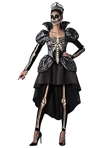 Fun World Damen-Kostüm Skelett Königin Größe S, Schwarz von Fun World