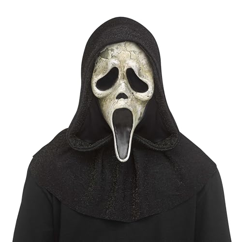 Fun World Ghost Face Deluxe Aged Mask Costume Accessory, Black von Fun World